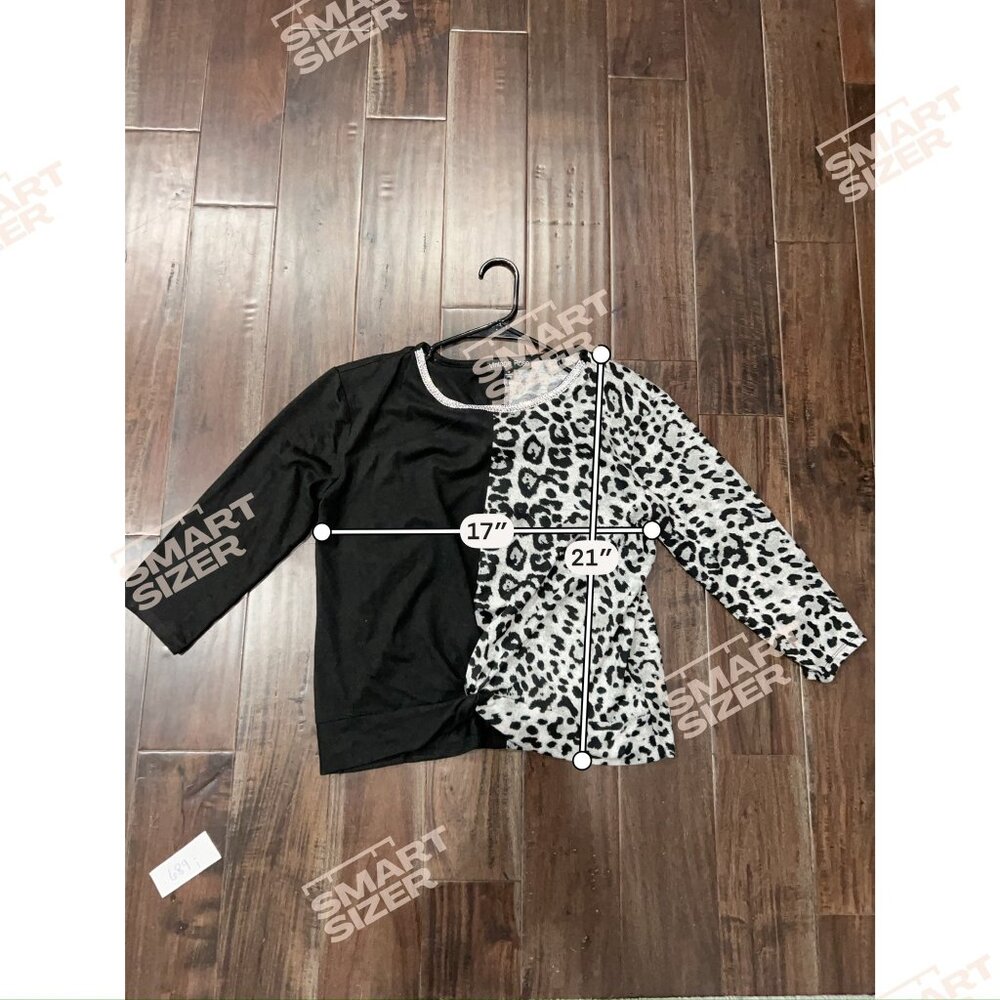 Vintage Rose Leopard Print Rhinestone Knot Top Size M Statement 90s Minimalism - Picture 8 of 10